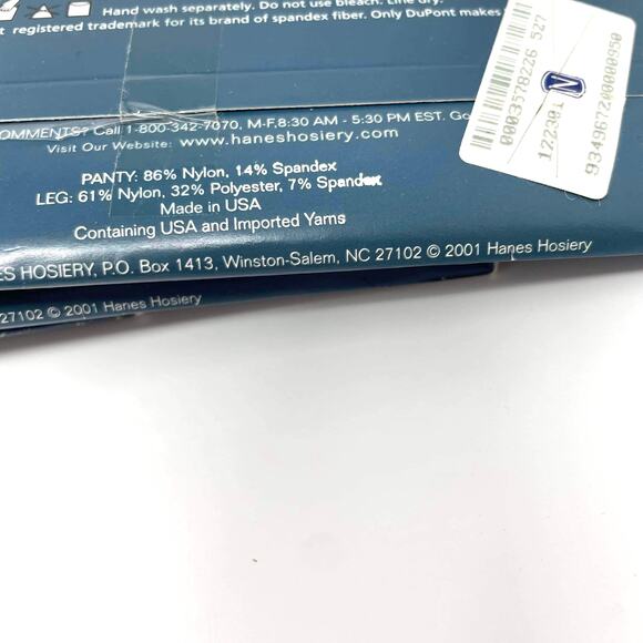 00s HANES FASHION REPORT Vintage Diamond Sparkle Sheer Hosiery - Picture 5 of 8